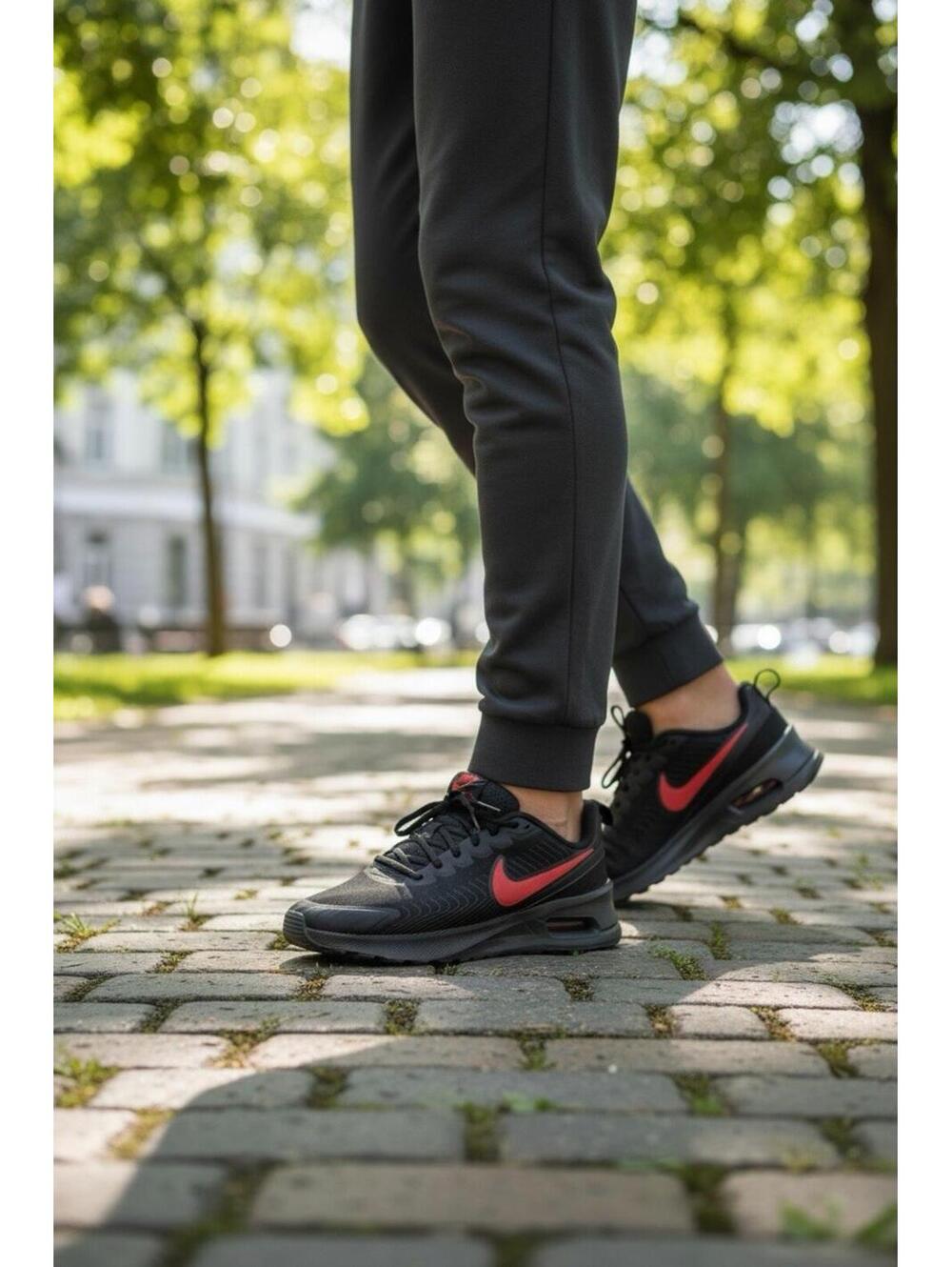Nike Air Max Nuaxis Sneakers Shoes Black/Red/ FD4329-010 Size 10.5 Men 12 Women - Picture 3 of 16